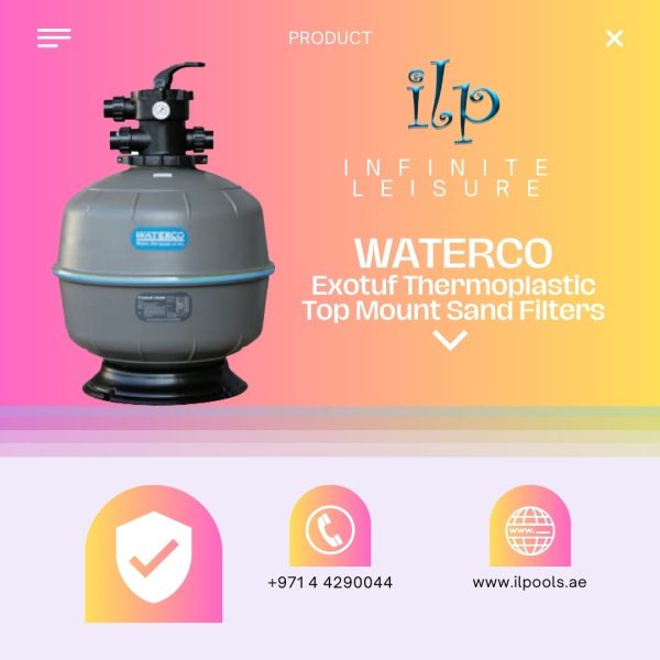 Waterco Exotuf Thermoplastic Top Mount Sand Filters